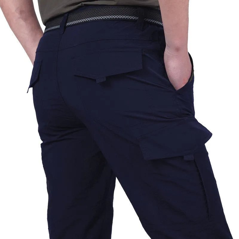 2022 Men&#39;s Lightweight Tactical Pants Breathable Outdoor Casual Army Military Long Trouser Male Waterproof Cargo Pants Winter