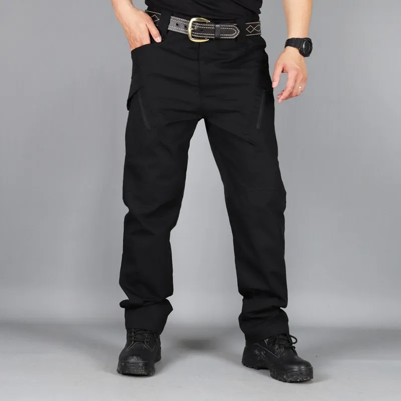 Men&#39;s Tactical Pants Outdoor Hiking Waterproof Army Military Camouflage Long Trousers Male Casual Multi Pocket Cargo Pants 6XL