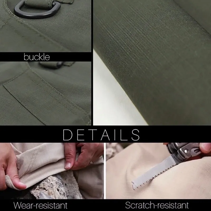 Men&#39;s Tactical Pants Outdoor Hiking Waterproof Army Military Camouflage Long Trousers Male Casual Multi Pocket Cargo Pants 6XL