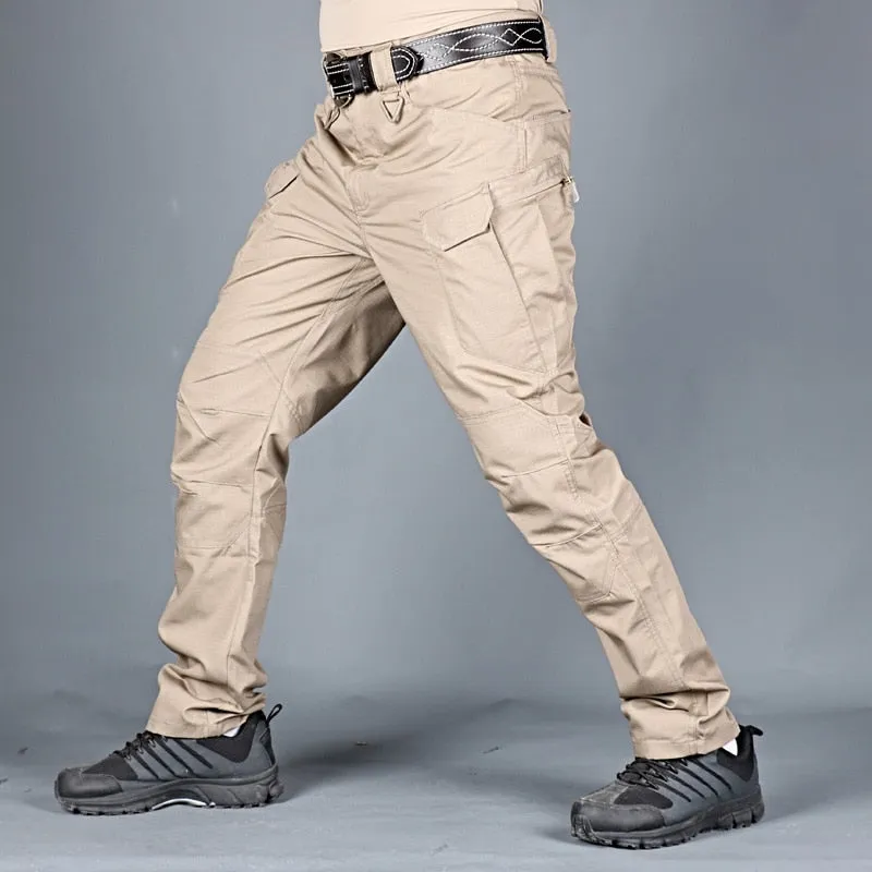 Men&#39;s Tactical Pants Outdoor Hiking Waterproof Army Military Camouflage Long Trousers Male Casual Multi Pocket Cargo Pants 6XL