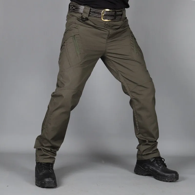 Men&#39;s Tactical Pants Outdoor Hiking Waterproof Army Military Camouflage Long Trousers Male Casual Multi Pocket Cargo Pants 6XL