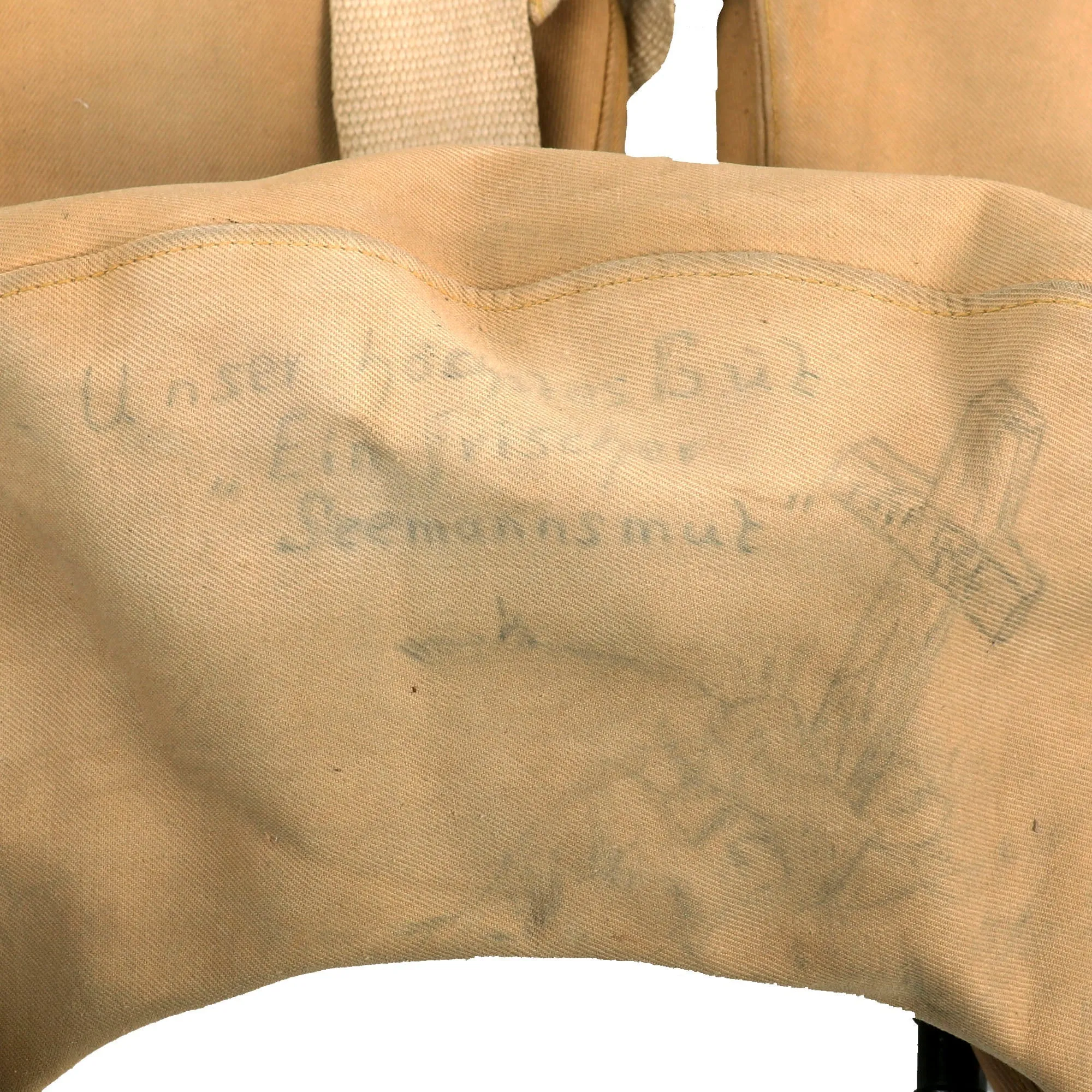 Original Rare German WWII Personalized 1942 Dated Luftwaffe Life Vest Type 10-30 B-2 by Drägerwerk Lübeck