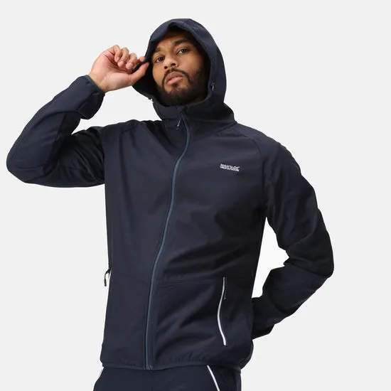 Regatta Mens Arec III Softshell Jacket Navy Blue