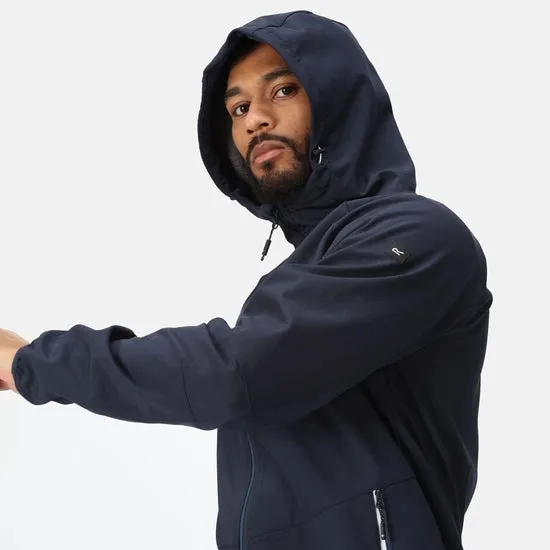 Regatta Mens Arec III Softshell Jacket Navy Blue