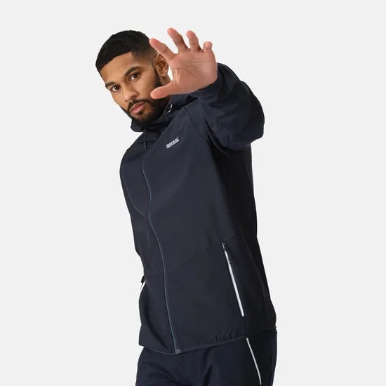 Regatta Mens Arec III Softshell Jacket Navy Blue